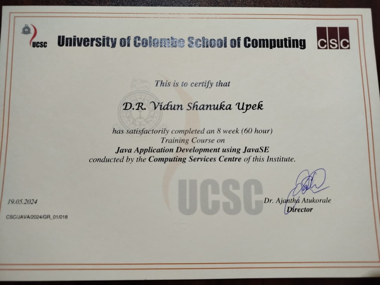 University of Colombo - School of Computing